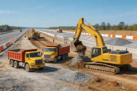 Road construction